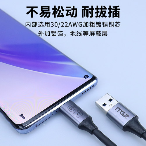 ITGZ 10Gbps高速数据线20G硬盘盒传输快充PD60W/3A视频4K传输 - 图1