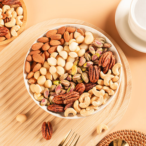 母亲节吉零100%纯坚果混合干果仁0蜜饯零食健康礼袋送礼独立包装 - 图0