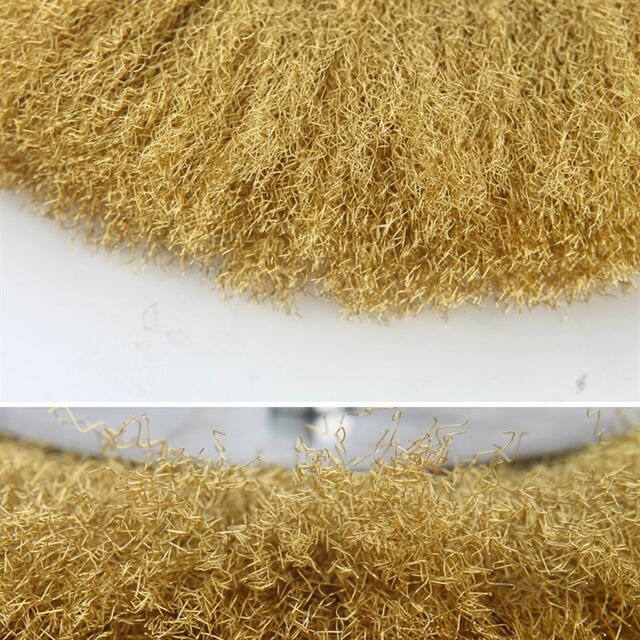 0.13 flat copper wire wheel wire brush woodworking grinding head abrasive polishing wheel rust removal parallel copper wire brush