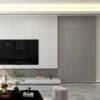 Invisible door background wall living room integrated painted secret door