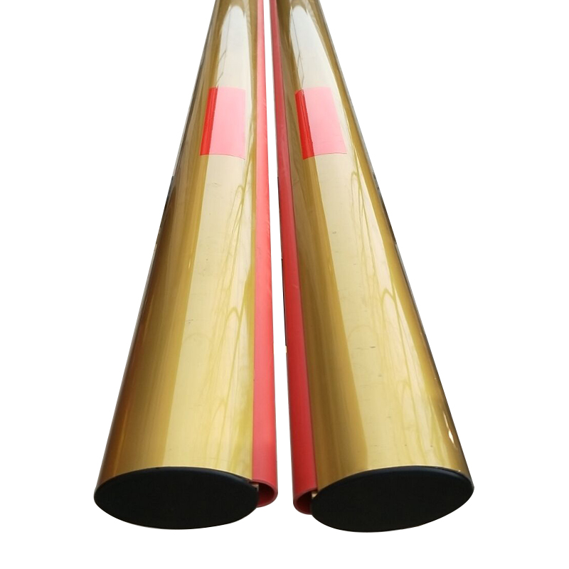 7538金色铝材带防砸胶条杆智能停车场小区门卫自动升降道闸椭圆杆 - 图3