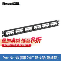 PANDUIT Pan Delta PanNet Network distribution wire rack network cable module cabinet line frame six types of non-shielding 24 48