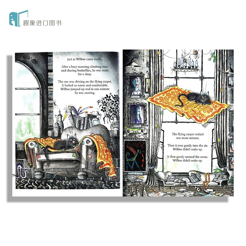 点读版英文原版Winnie and Wilbur温妮女巫绘本系列牛津出版吴敏兰书单支持盯洞龙点读笔图画故事书插图进口小学生读物少儿英语