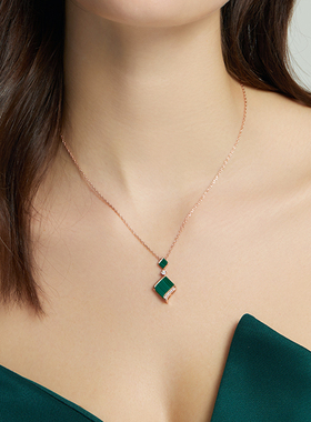 诺麟新中式南国雨檐项链