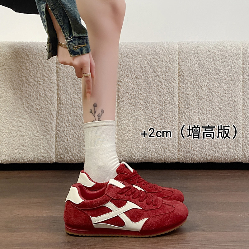 复古平底德训鞋女鞋2026新款春季轻便舒适阿甘板鞋休闲运动鞋34码,淘宝优惠券,粉丝福利购,淘宝优惠卷