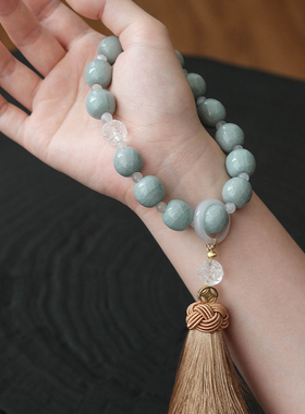 祥瑞添金原创知瓷汝瓷手链