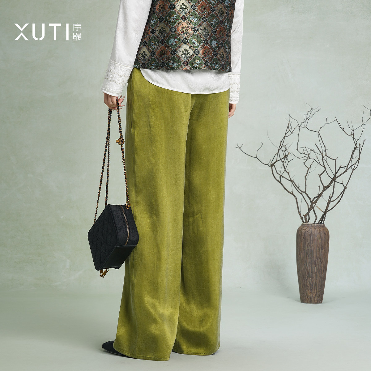 序缇质造休闲阔腿裤女2026早春新款宽松显瘦直筒长裤子J71-28059,淘宝优惠券,粉丝福利购,淘宝优惠卷