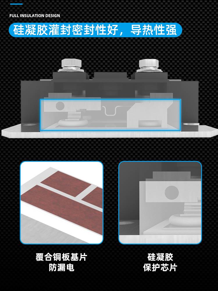 上整三相整流器全桥桥堆MDS200A100A1600V大功率充电机整流桥模块 - 图0
