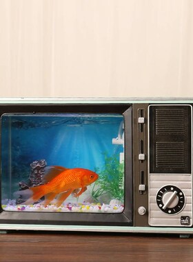 复古怀旧老式电视黑白电视机x模型道具门店店铺装饰品可改鱼缸摆