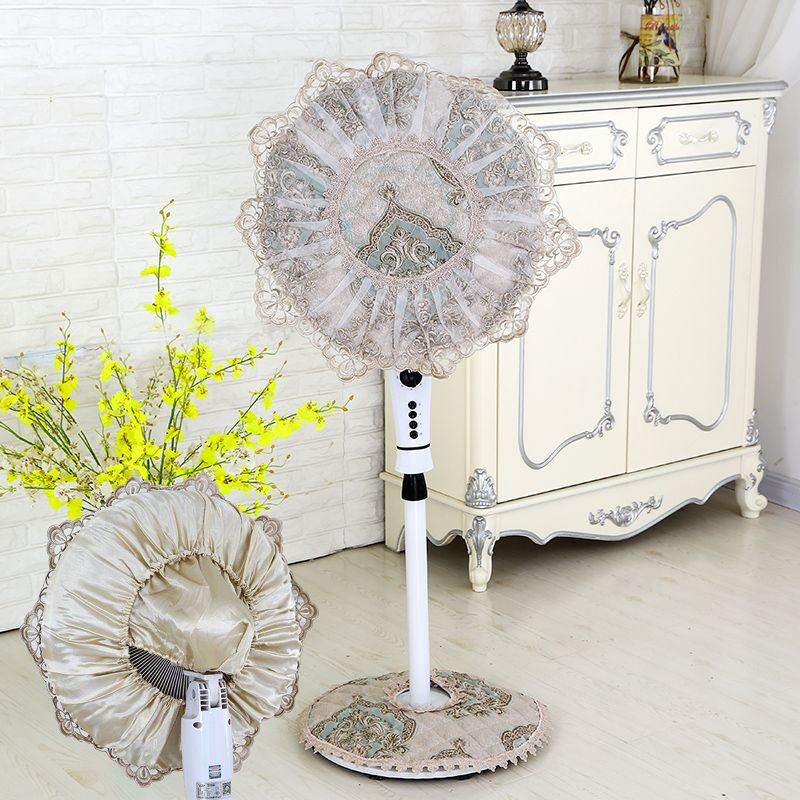 全包带底座欧式风扇罩蕾丝布艺防尘罩子风扇套圆形落地电扇罩吊式,淘宝优惠券,粉丝福利购,淘宝优惠卷