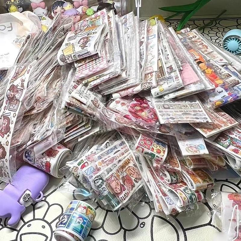 小麻薯肉球分装整循环手账胶带便签随心配社团离型本套装可许愿 - 图1