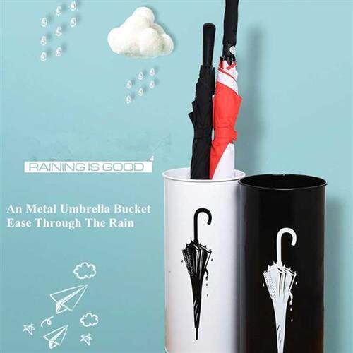 Round Umbrella Holder, Cane Holder Stand, Freestanding Umbre - 图1