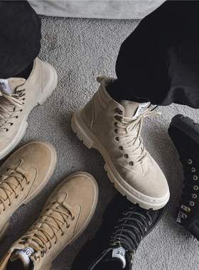 Winter Martin boots men's high top student men&#