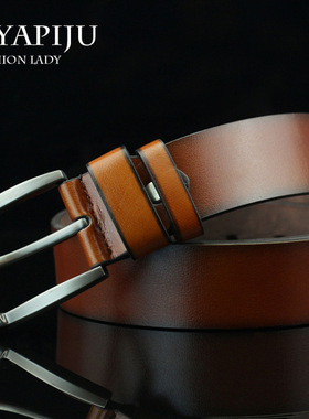 Retro, Metal, Business, Men's Belt复古金属商务男士皮