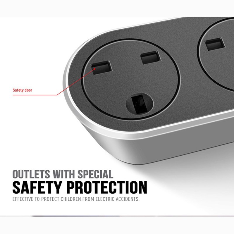 Power Strip Surge Protector UK Plug Socket Multiple Outlet - 图1