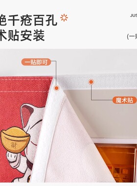 魔术贴电表箱装饰画客厅2024新款遮挡挂画布弱电箱电闸箱开关盒