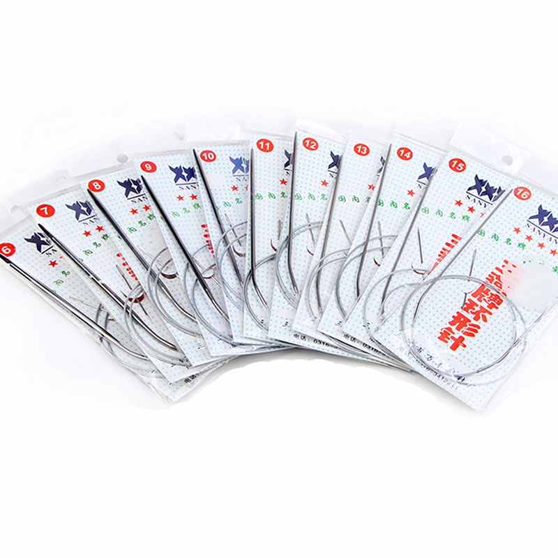 三燕牌环形棒针不锈钢毛衣编织工具毛线针毛衣针工具手工循环棒针,淘宝优惠券,粉丝福利购,淘宝优惠卷