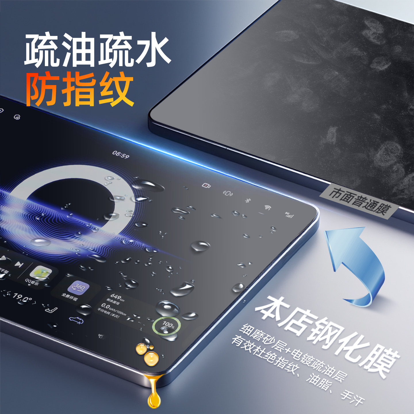 25款岚图知音屏幕钢化膜导航中控贴膜车内装饰用品大全配件改装件