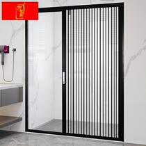 Acrylic free punching custom transparent folding dressing room gonorrhea bathroom Kitchen Invisible Partition moving door