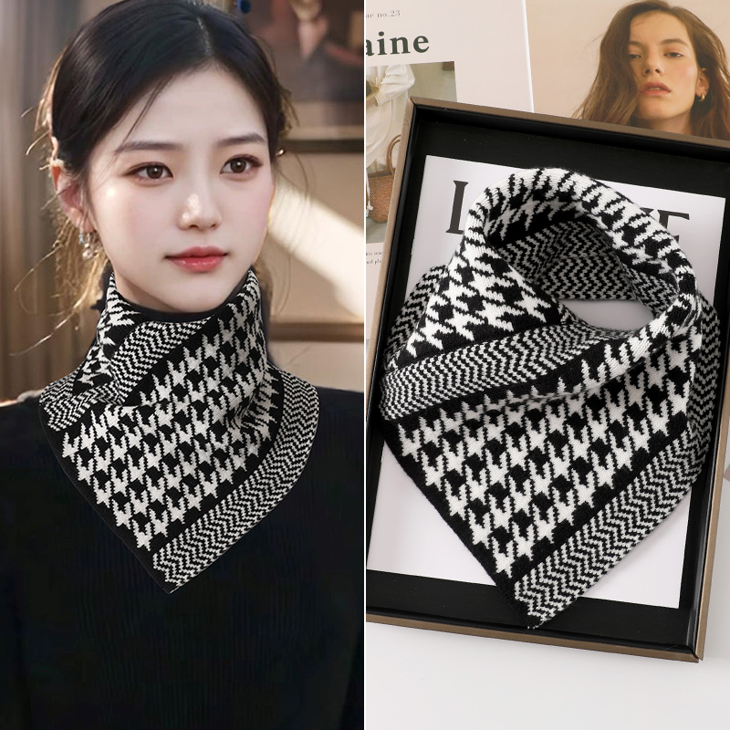 羽绒服领口防脏衣领防汗神器围脖新款时尚2024秋冬季护颈保暖假领 - 图0