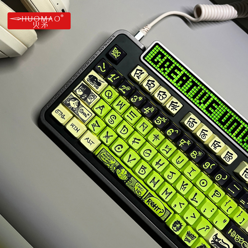 火矛-NINEGO艺术家联名PBT材质热升华MDA高度ev63wooting键盘键帽 - 图1