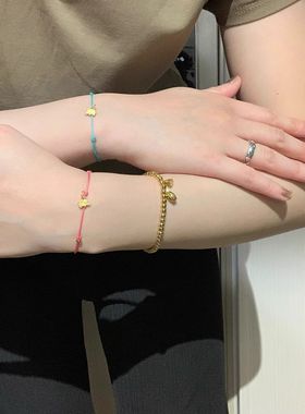 象象 好蕴意~心“象”事成 送朋友家人新年圣诞小象彩色手链可调