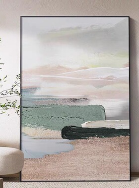 抽象纯手绘油画客厅挂画大芬村装饰画玄关肌理落地画立体壁画