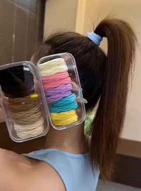 柔软高弹力发绳扎头不勒发圈