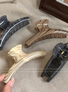 新款醋酸大号泼墨鲨鱼夹