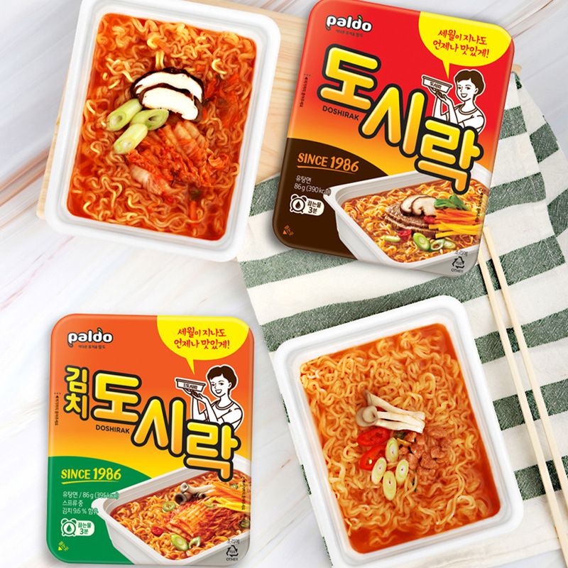 paldo八道热巴同款韩国进口牛肉泡菜味大碗面韩式方便面速食泡面