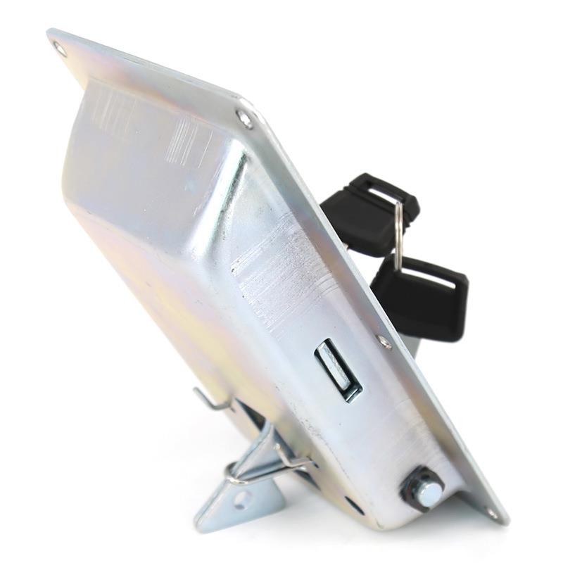 Direct sales flat handle lock iron road roller engineering vehicle cabinet lock chassis cabinet door lock