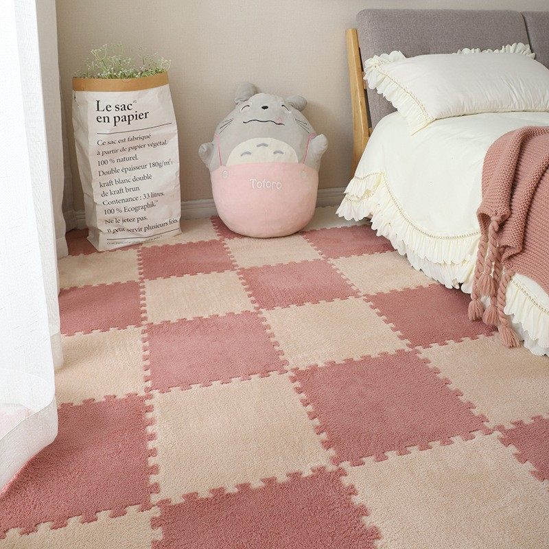 卧室床边满铺地毯可裁剪拼接地垫飘窗垫榻榻米家用大面积毛绒拼接,淘宝优惠券,粉丝福利购,淘宝优惠卷