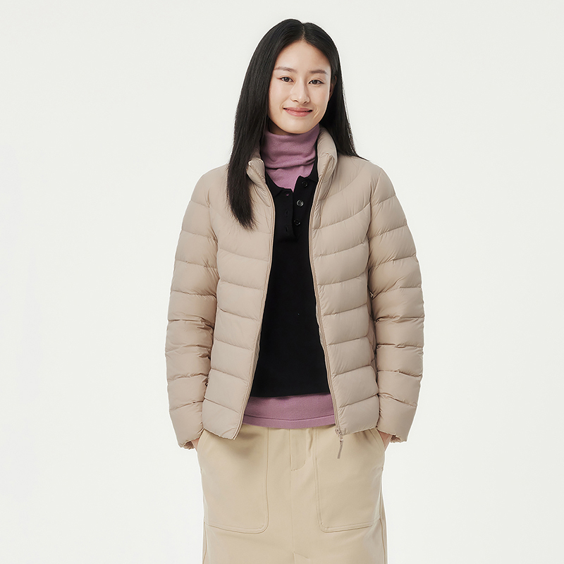 【商城同款】坦博尔轻薄羽绒服女款冬季短款时尚修身显瘦好看外套