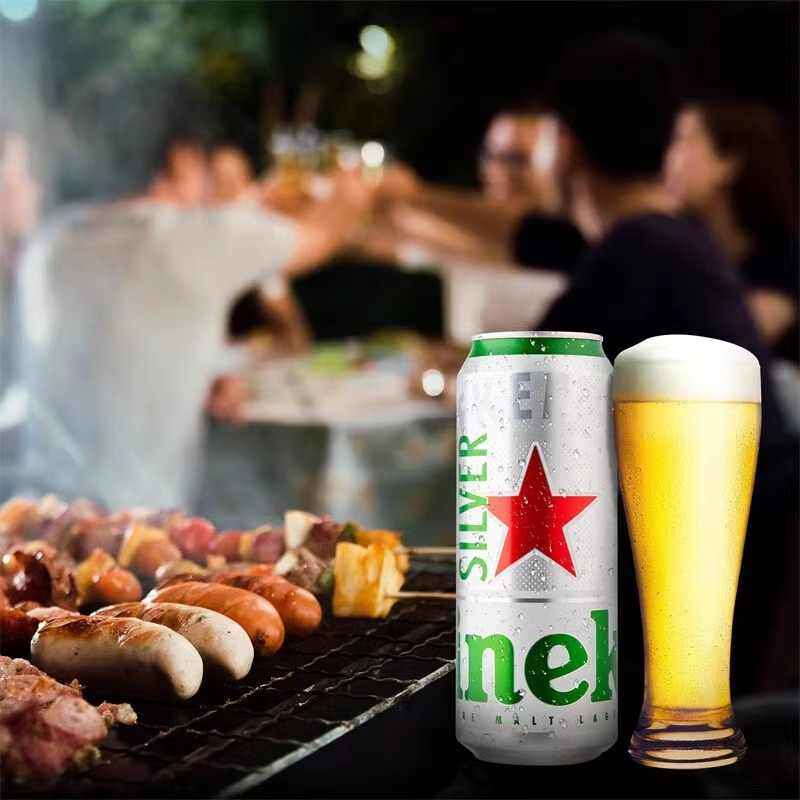 【送货上门】喜力啤酒星银全麦酿造啤酒500ml*48罐装官方正品,淘宝优惠券,粉丝福利购,淘宝优惠卷