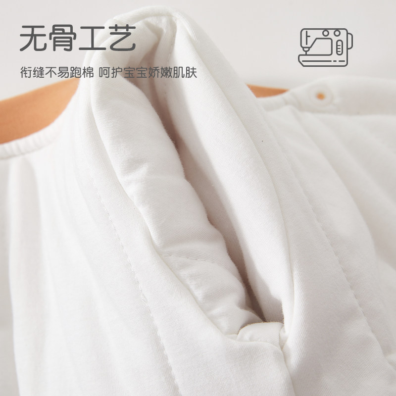 婴儿衣服冬季夹棉连体衣早秋婴幼儿a类纯棉8月龄宝宝冬装加棉73码-图1