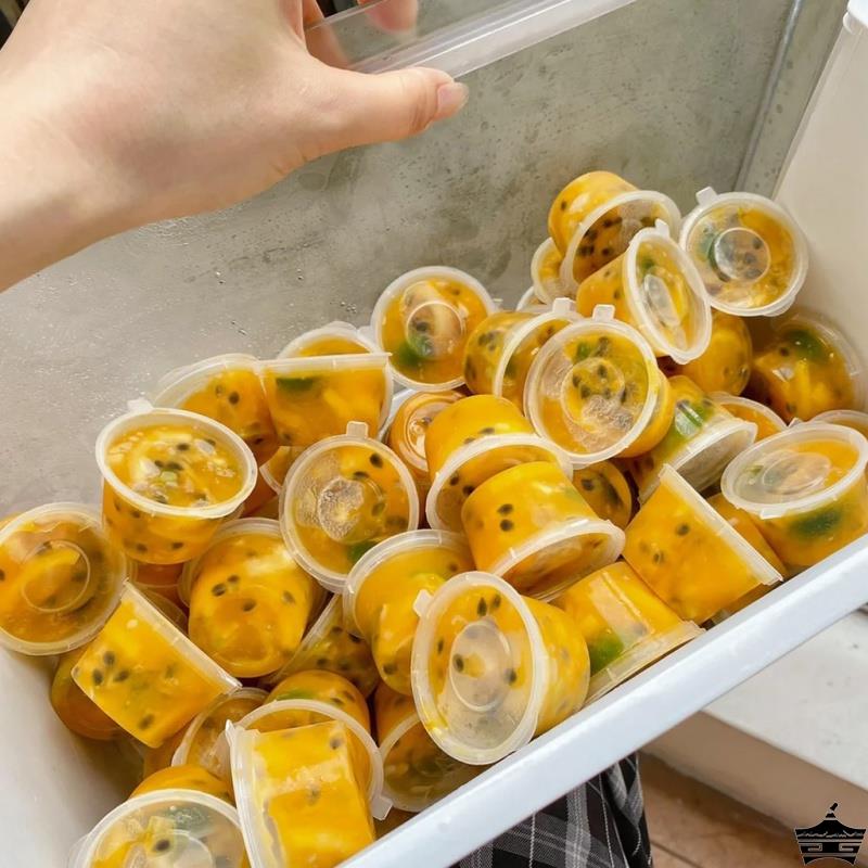 一次性塑料杯调料酱料蘸料冷冻柠檬食品级小打包盒子百香果分装盒 - 图2