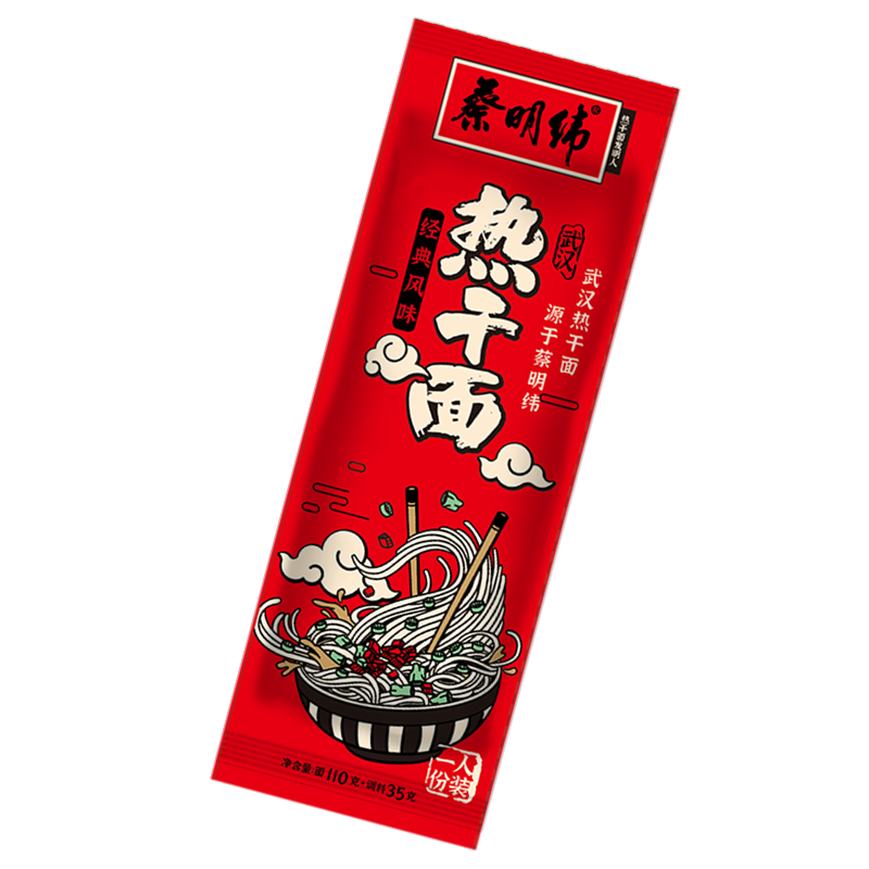 蔡明纬武汉热干面正宗湖北特产碱水面干面挂面袋装带调料包速食面 - 图3