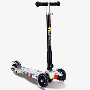 WITESS滑板车儿童23-6-14岁小孩三四轮折叠闪光扭扭车宝宝滑滑车