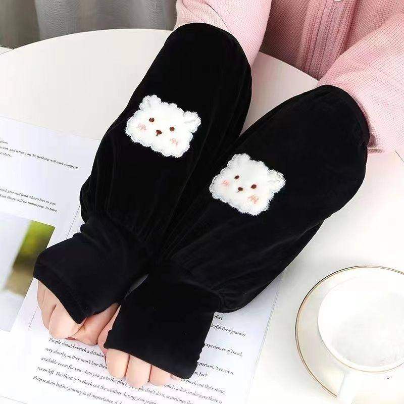 可爱袖套长款成人男办公工作韩版女套袖学生手袖头毛绒秋冬季护袖,淘宝优惠券,粉丝福利购,淘宝优惠卷