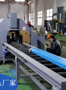 水平式缠绕包装机 管材型材缠绕打包机  全自动棒材缠绕包装机