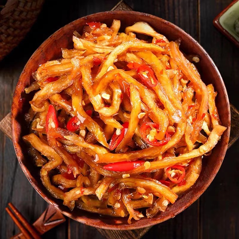 广西龙老师木瓜条500克 香辣木瓜丝干酱菜广西木瓜丁开胃下饭菜