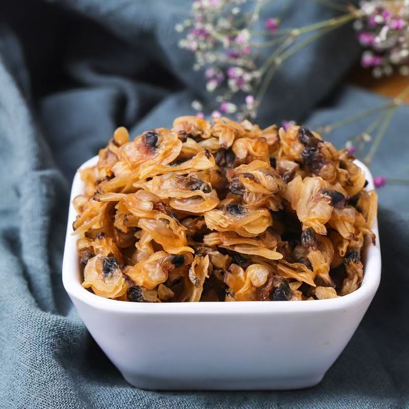 Dried scallop meat, dried clams, fresh light-dried conch, dried conch, dried snails, dried snails, seafood, wild shellfish, yellow clams