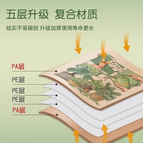 茶花真空压缩袋抽气电泵家用被子衣服羽绒服收纳袋加厚衣物整理袋 - 图3