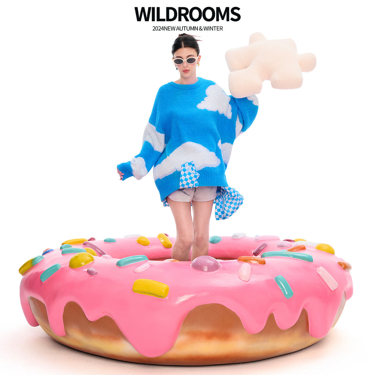 WildRooms家居服女款冬季2025新款时尚柔软可外穿半边绒长袖睡衣,淘宝优惠券,粉丝福利购,淘宝优惠卷