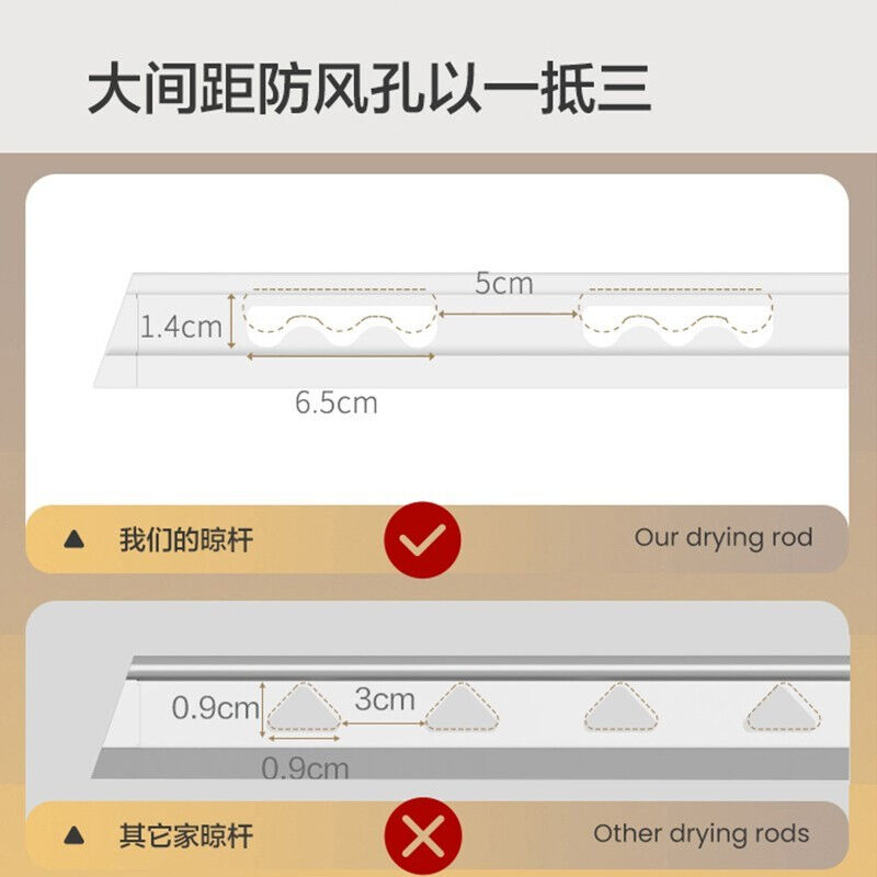 凯旗（KAYQEE）电动隐形晾衣架隐藏式晾衣架嵌入式双杆智能晾衣架 - 图3