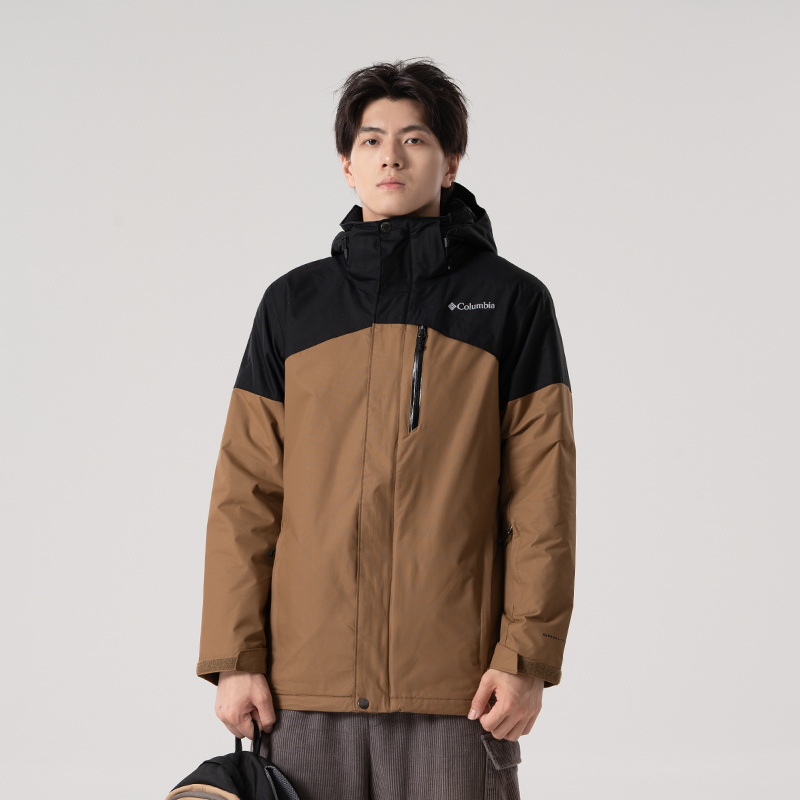 Columbia哥伦比亚男服日常户外棉衣时尚保暖棉服连帽通勤外套 - 图2