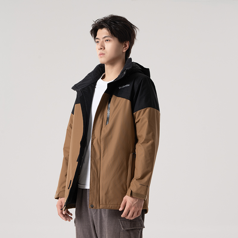 Columbia哥伦比亚男服日常户外棉衣时尚保暖棉服连帽通勤外套 - 图0