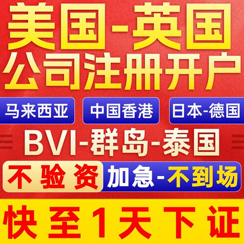 香港公司注册开户新加坡公司英国公司美国公司注册年审计办理执照 - 图1