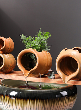 庭院花园鱼池鱼池陶瓷