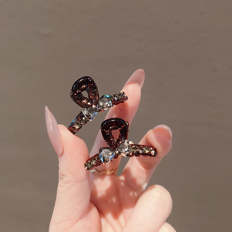 小巧气质韩系水钻蝴蝶结刘海顶夹气质百搭时尚碎发对夹高级感发夹,淘宝优惠券,粉丝福利购,淘宝优惠卷